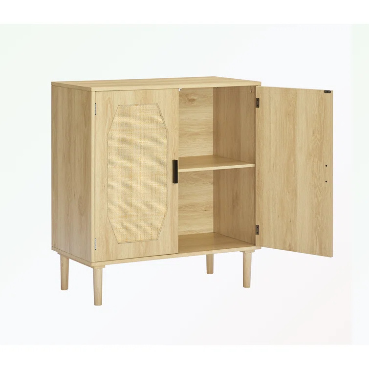 Unique Design Bohemian Shoe Cabinet & Sideboard Natural Rattan Shoe Rack can be used in entryway or kitchen