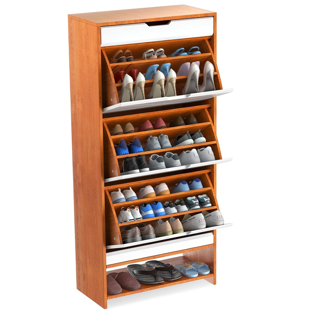 Factory new design Japanese style exquisite multi-functional shoe cabinet elegant and beautiful for entryway