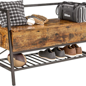 Industrial Style Storage Shoes Bench entryway shoe rack bench home furniture shoe organizer