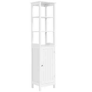 Factory Bathroom Cabinet With 3 Shelves and Storage Cabinet Independent Water Bathroom Cabinet Elegant Linen Tower Shelf