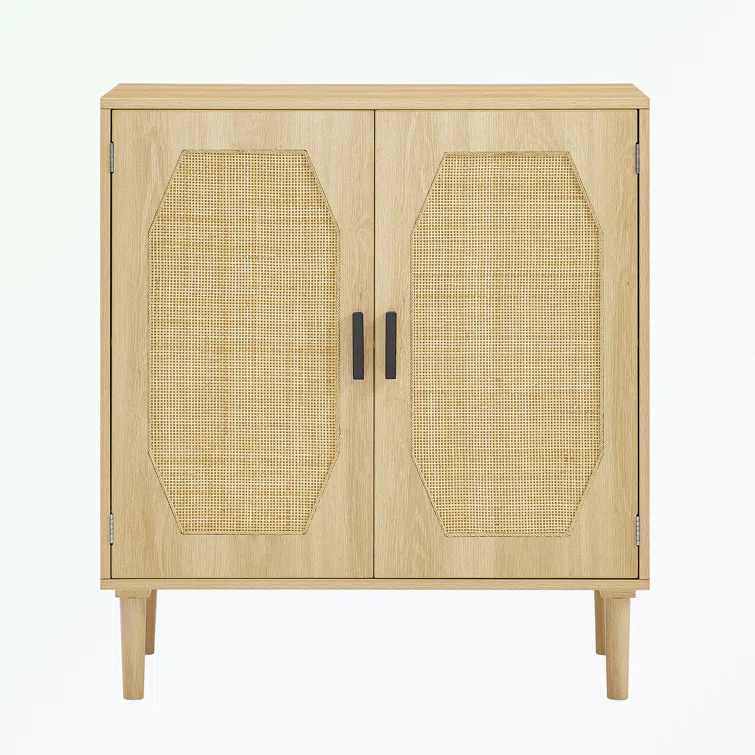 Unique Design Bohemian Shoe Cabinet & Sideboard Natural Rattan Shoe Rack can be used in entryway or kitchen