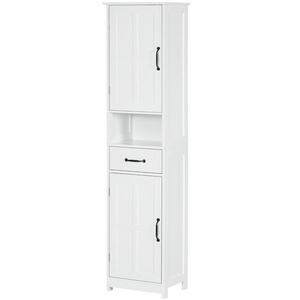 Wholesale Slim Bathroom Storage Cabinet High Bathroom Cabinet Freestanding Tall Cabinet with 2 Doors and 1 Drawer