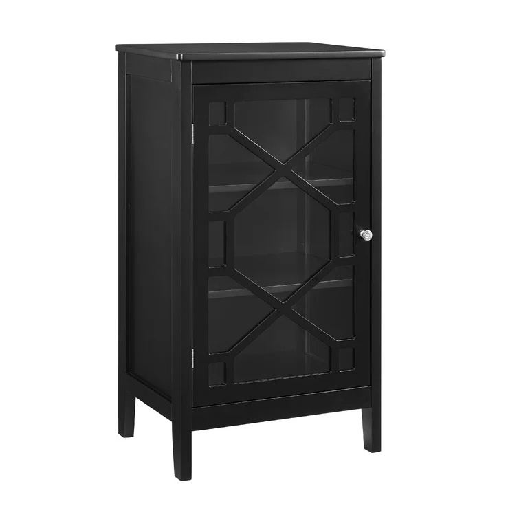 High-quality storage cabinet 1 door 3 tier cabinet Narrow side table For living room