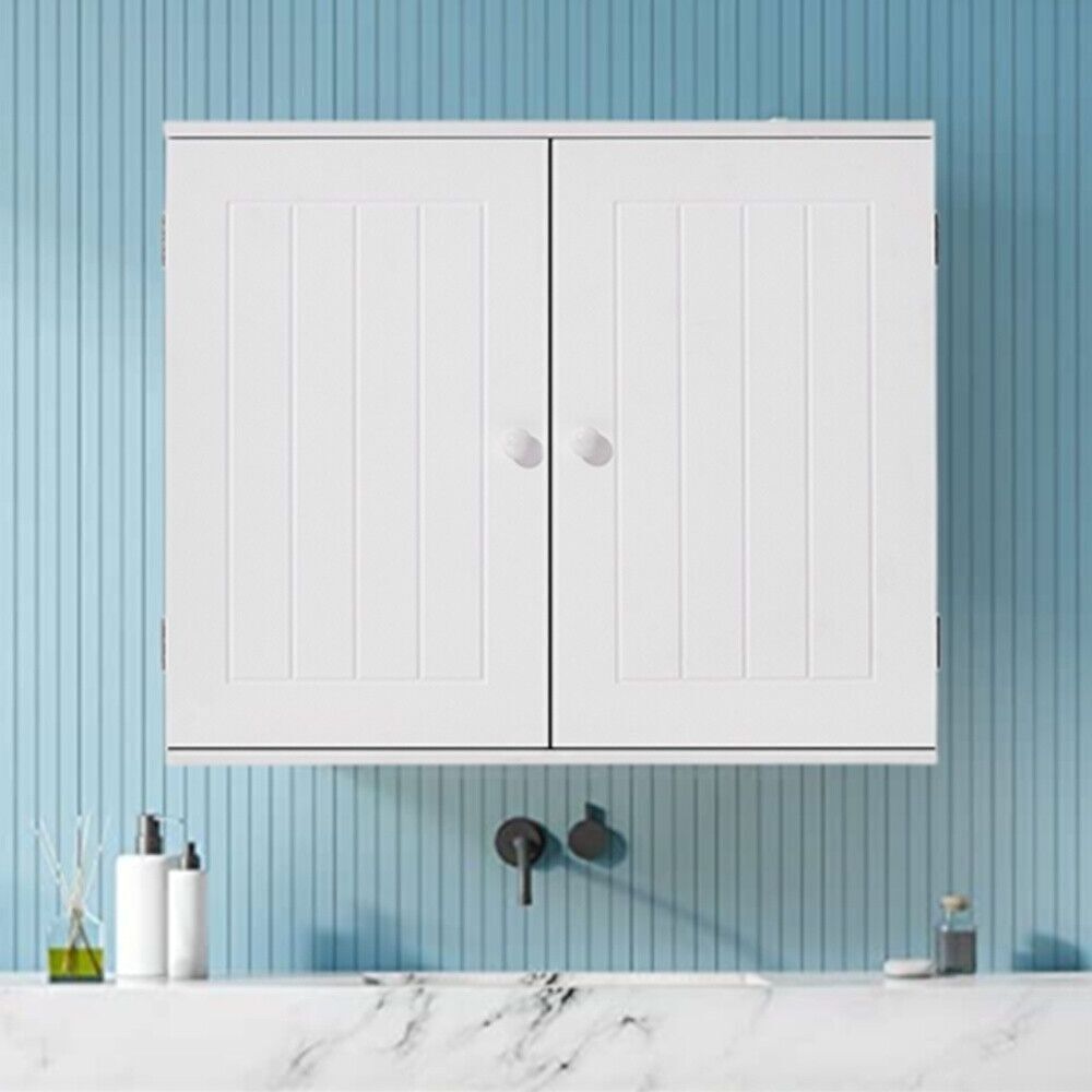 Factory Wholesale Products Bathroom Wall Cabinet Freestanding Bathroom Cabinet with 2 Doors and Adjustable Shelf