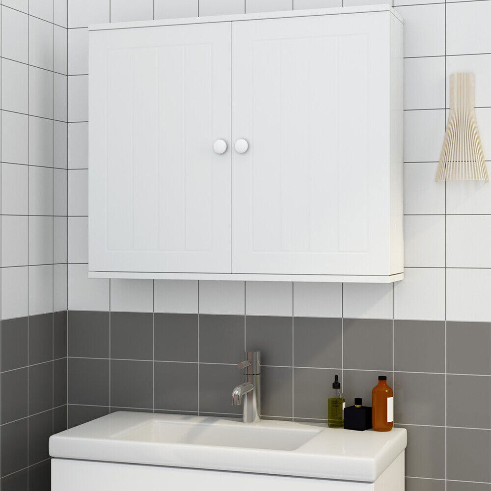 Factory Wholesale Products Bathroom Wall Cabinet Freestanding Bathroom Cabinet with 2 Doors and Adjustable Shelf