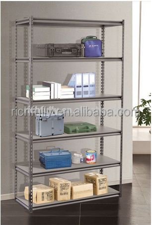 Slotted angle shelving rack , light duty boltless rivet shelf rack , top quality angle shelving