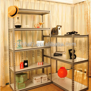 Slotted angle shelving rack , light duty boltless rivet shelf rack , top quality angle shelving