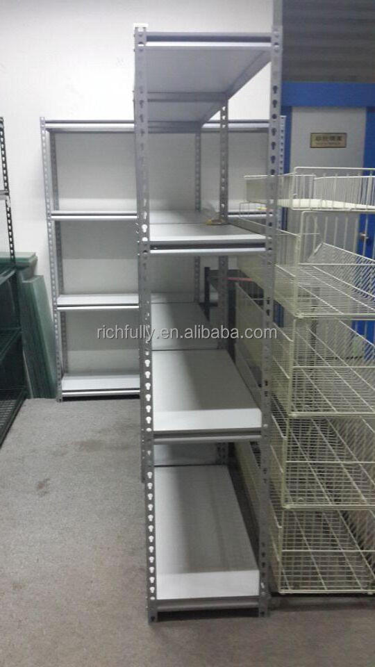 Angle Post For Rivet Racks Slotted angle shelving rack , light duty boltless rivet shelf rack ...