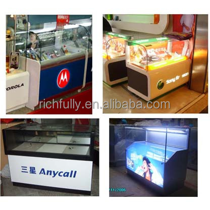 Widely used Fashionable mobile phone display cabinet / showcase