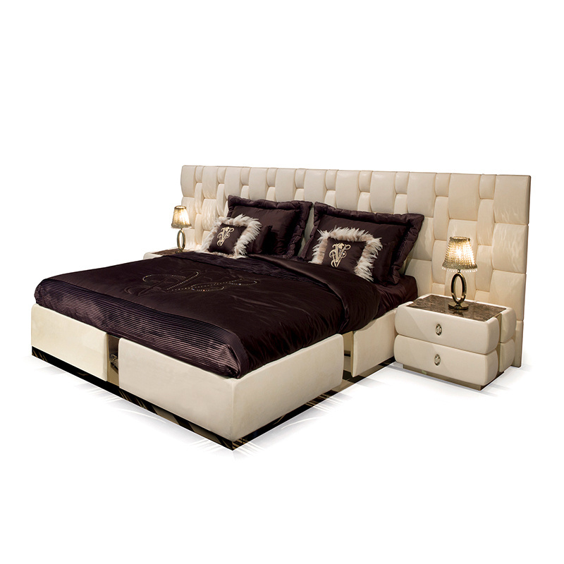 Rich Furniture luxury headboards for queen beds Italian modern bed set furniture bedroom