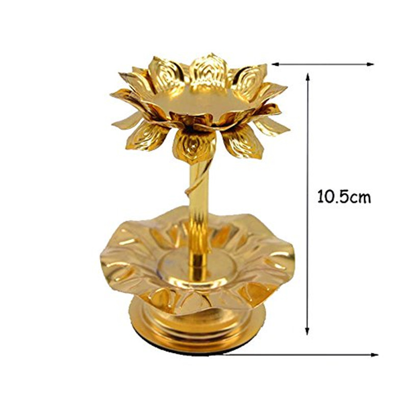 Wholesale Hot Sales Lotus Shape Electroplating  Religious Candle Holder