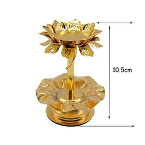 Wholesale Hot Sales Lotus Shape Electroplating  Religious Candle Holder