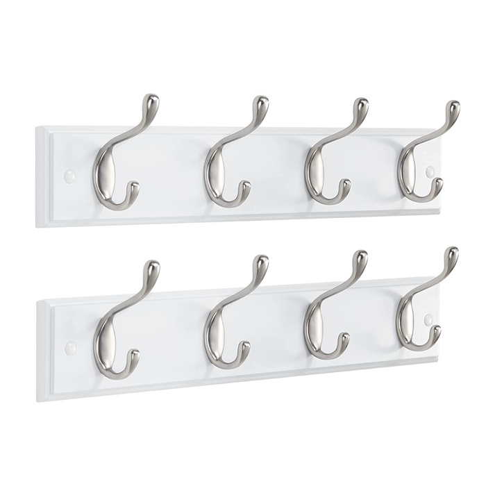 White Coat Hangers for Living Room Bedroom Wall Mount Hat Racks Hook Decorative Wall Hooks