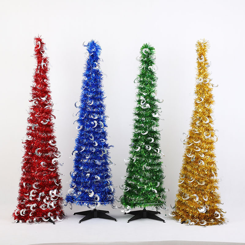 Wholesale Cheap Yellow Metal Frame Outdoor Artifical Christmas Tree