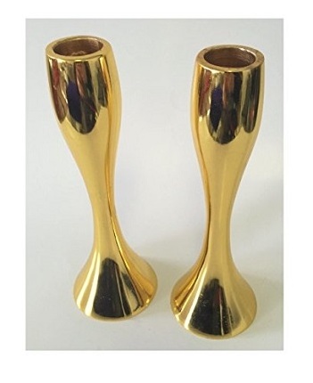 Wholesale Gold Taper Candle Holder Metal Pillar For Home Decoration Brass Candleholders