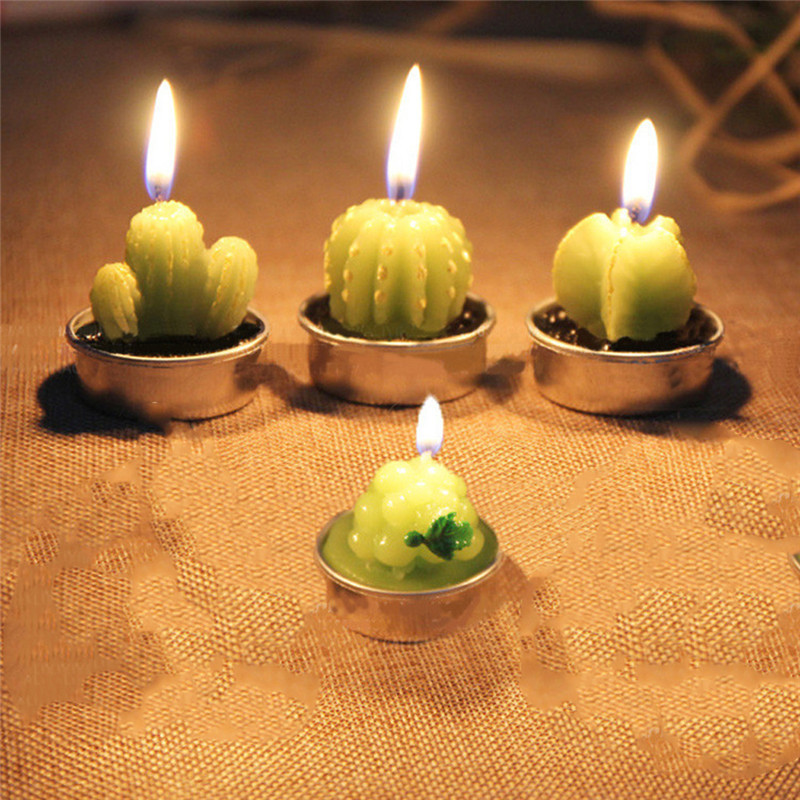 Outstanding Customized Wholesale Luxury Catcus Bulk Scented Tea Light Candles