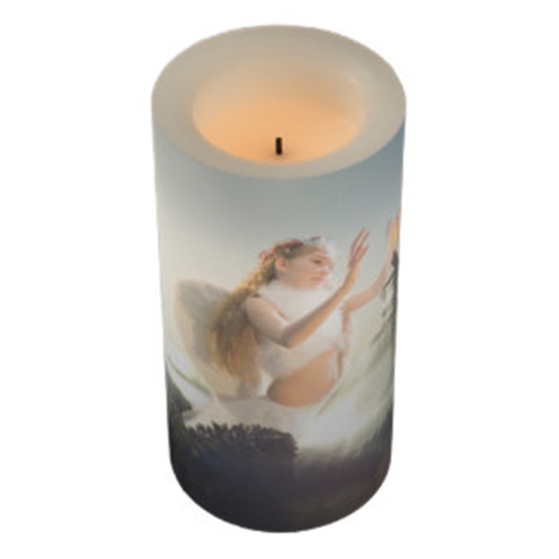 High Quality For Votive  8 Inches Glass Jar Religious Led Grave Candle