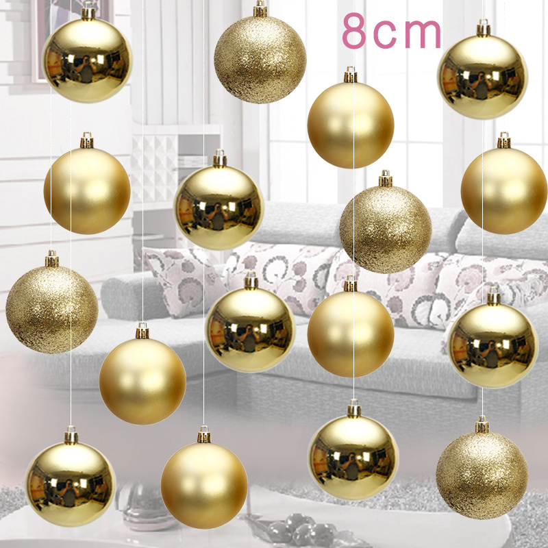 Newest Christmas Tree Ornaments Plastic Christmas Hanging Ball Bulk