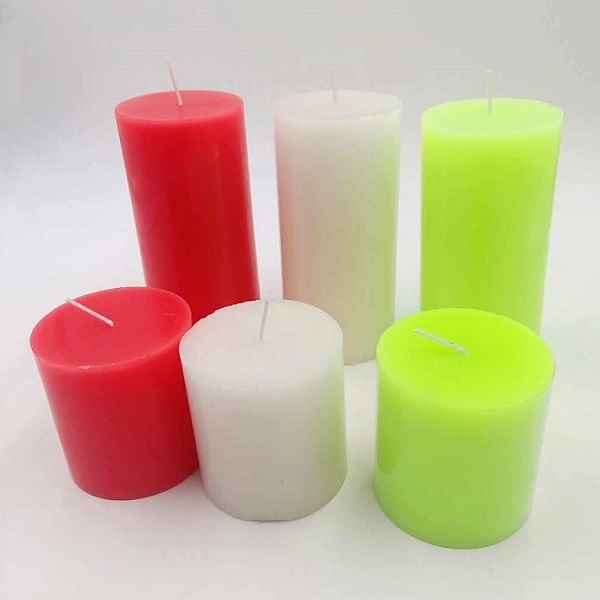 Factory Supply White Unscented Smokeless Pillar Decoration Candles