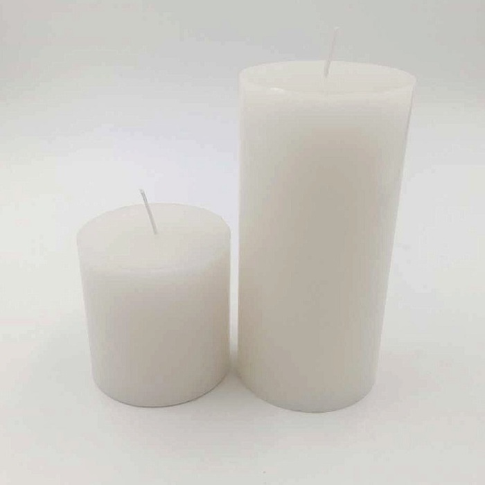 Factory Supply White Unscented Smokeless Pillar Decoration Candles