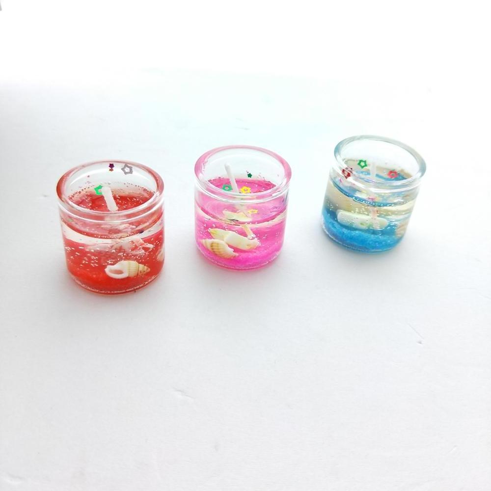 Promotional Decorative Birthday Gift Gray Pack Clear Making Jelly Candles