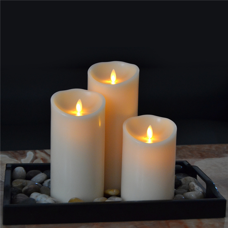 New Design Real Wax Moving Wick Flickering Flameless Led Candle