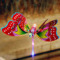 2021 new product flash swing butterfly toy with music of LED light Flash Stick Kids LED Toy Party Concert Supplies