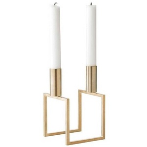 Wholesale Gold Taper Candle Holder Metal Pillar For Home Decoration Brass Candleholders