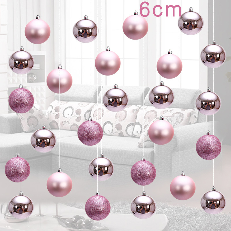 Newest Christmas Tree Ornaments Plastic Christmas Hanging Ball Bulk