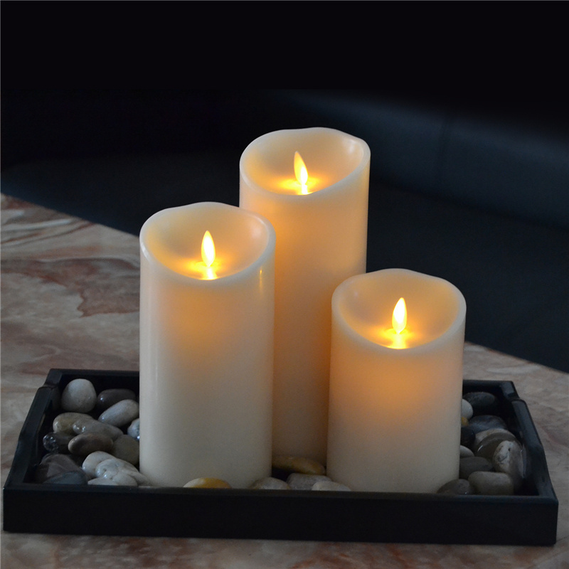 New Design Real Wax Moving Wick Flickering Flameless Led Candle