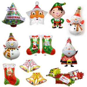 Santa Claus Shape Inflatable Foil  Material Balloons, Helium Balloon Foil For Christmas Theme Party