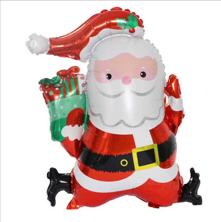 Santa Claus Shape Inflatable Foil  Material Balloons, Helium Balloon Foil For Christmas Theme Party