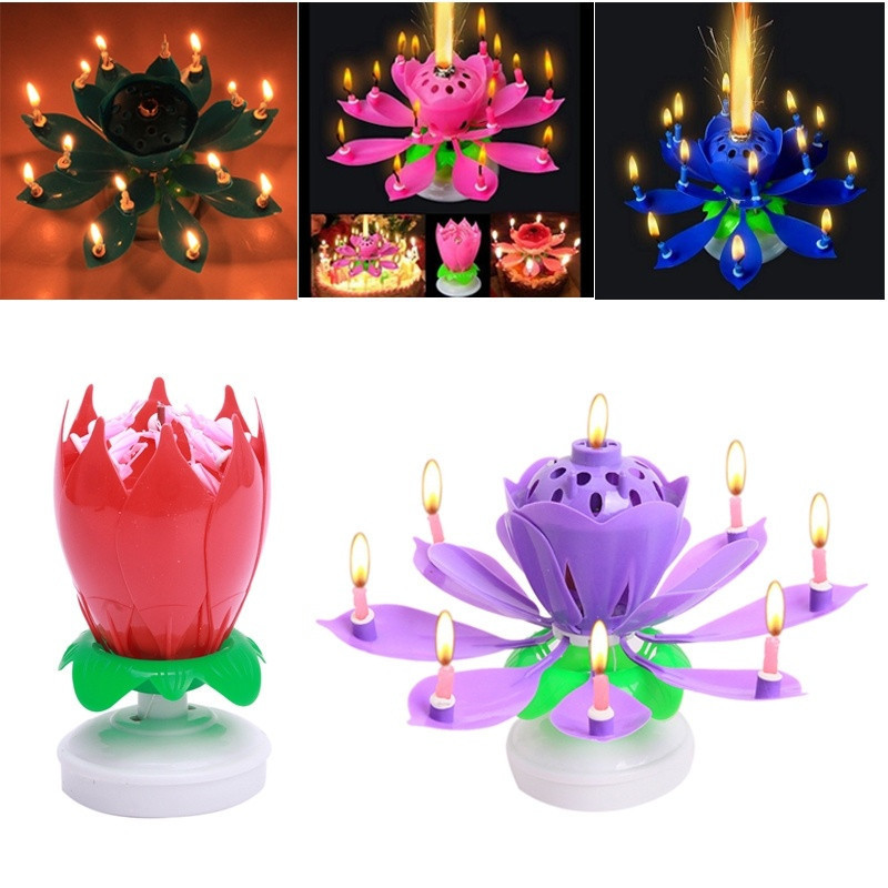 Hot Selling Wholesale Magic Flower Birthday Candles