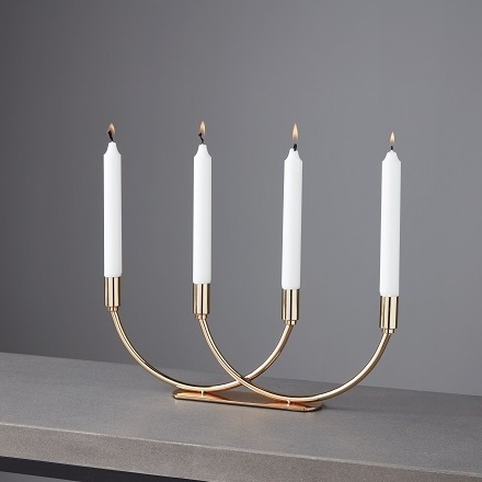 Wholesale Gold Taper Candle Holder Metal Pillar For Home Decoration Brass Candleholders