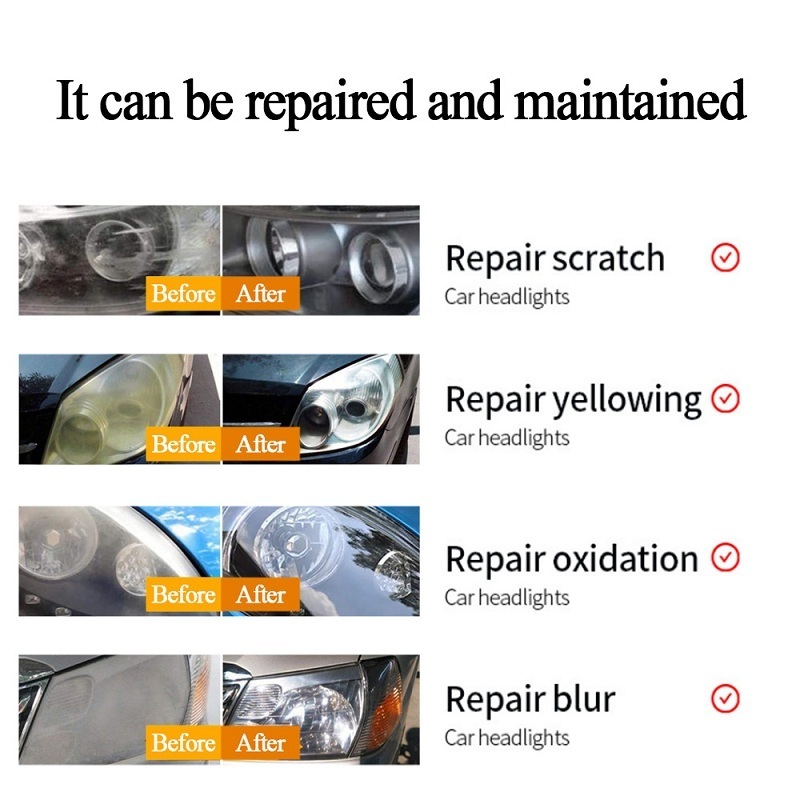 Hot selling car headlight repair fluid car headlight repair tool repair agent car light scratches yellowing refurbishment polish