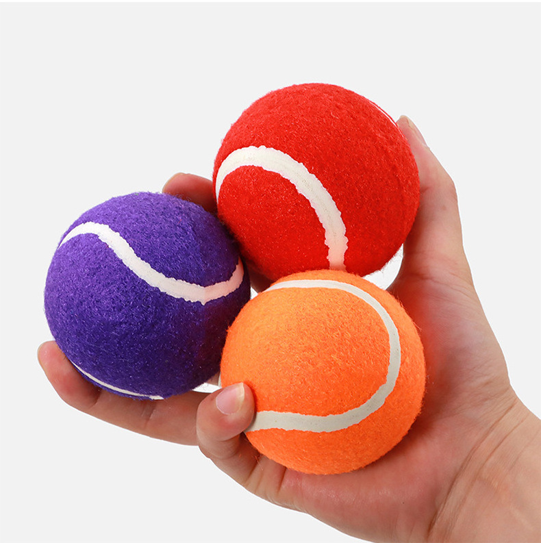 Purple Pet Squeaky Tennis Ball with Squeaker Tennis Ball Dog Toy