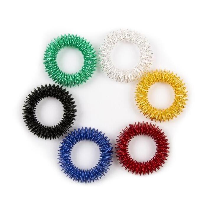 Spiky Sensory Rings Finger Massager Roller Fidget Toy for Stress Relief