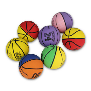 2022 Customized Printed Logo Sports Basketball Sports 3d Bouncy Rubber Ball Vending Machine Toys