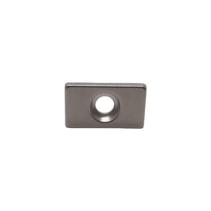 Super Strong Neodymium Counter Bore Countersunk Hole Magnets Countersunk Rectangular Base Magnets