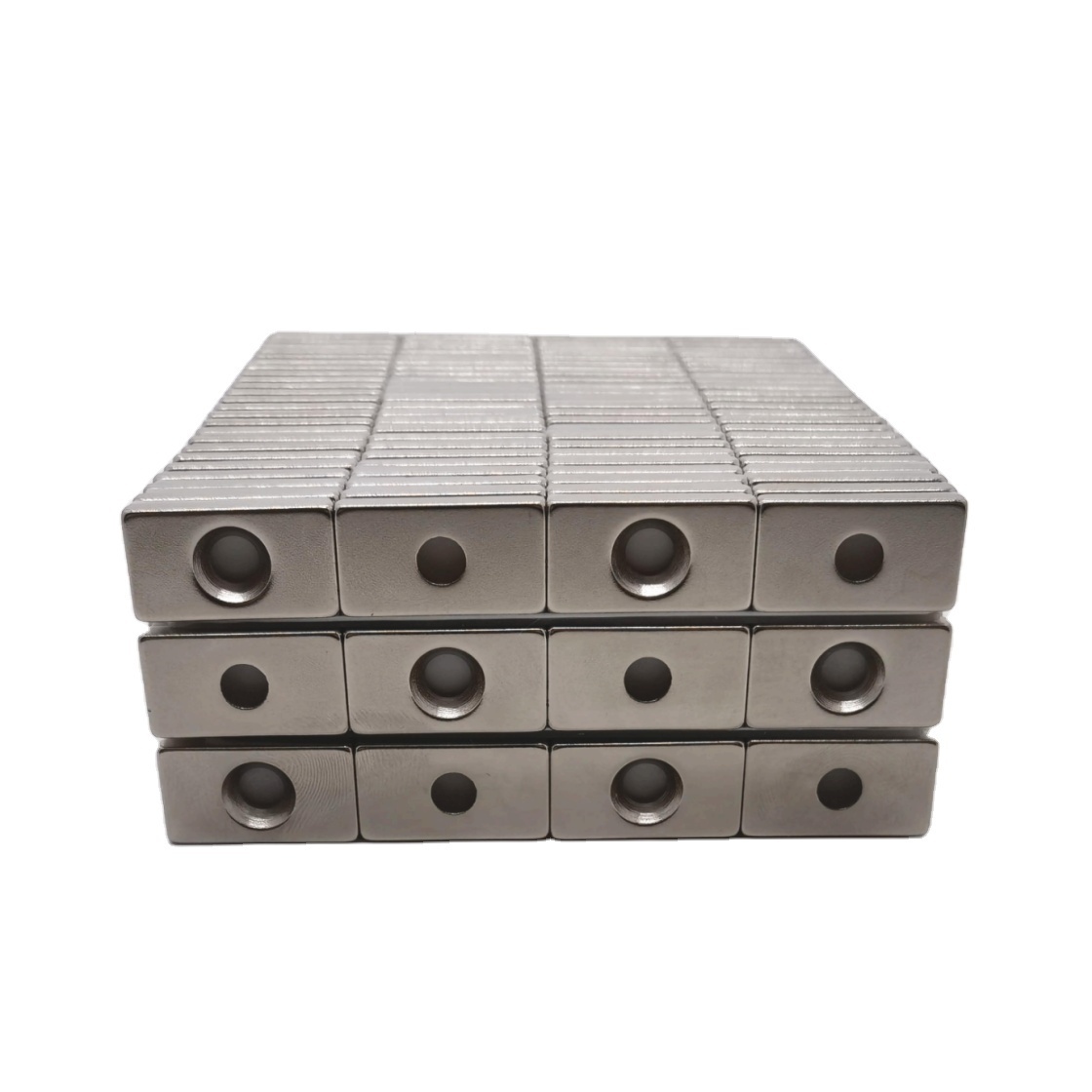 China 14 Years Professional Factory Supply Channel Magnet Countersunk Hole Pot Block Rectangular Neodymium Magnets