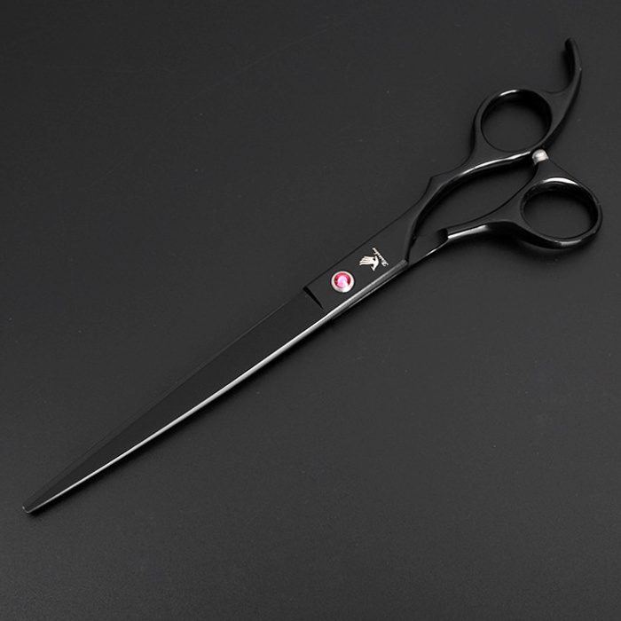 3PCS 7inch Black Scissors Professional Durable Cutting Shears Hair Comb Pet Grooming Scissors Set With 1 Comb