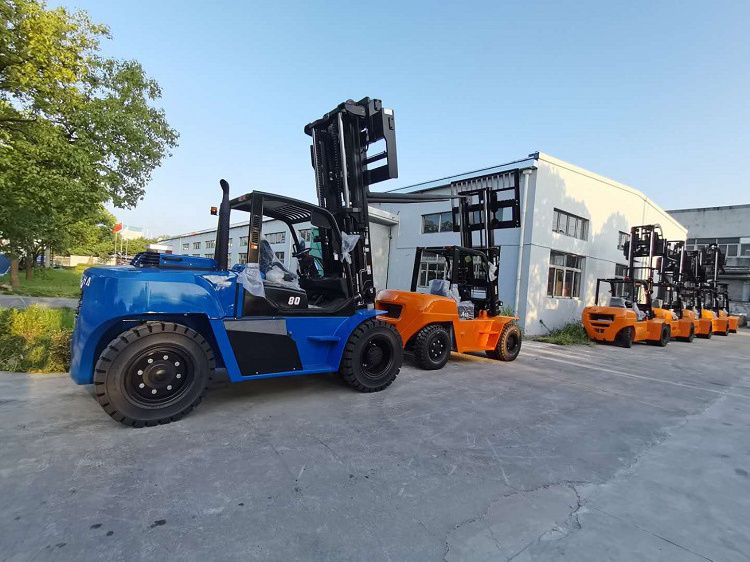 Good Quality Lifting machinery 8ton forklift with Diesel engine CPCD80-G in stock for sale