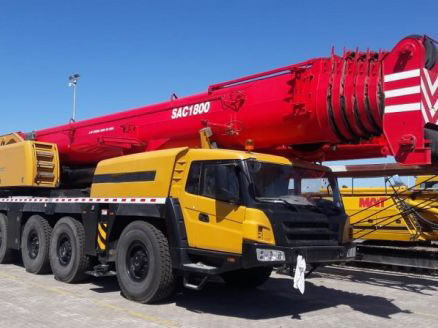 180 Tons Brand New Hydraulic Truck Crane SAC1800 All Terrain Crane with Discounts