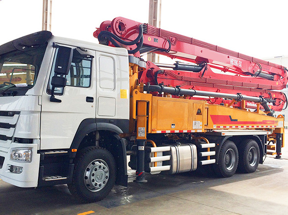 New 52 Meter Truck Mounted Concrete Pump HB52V Truck Concrete Pump with Low Price