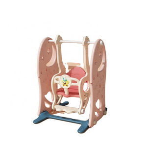 Children swing Indoor Small Plastic Swing Slide Swing Set