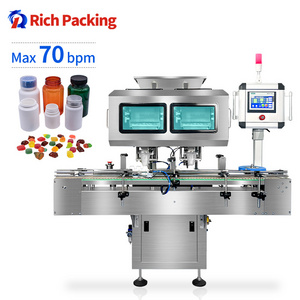 16 Lane Automatic Soft Capsule Softgel Counter Machine Tablet Capsule Counting Machine For Bottling