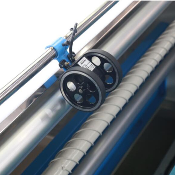 automatic fabric roller cloth inspection machine textile fabric re rolling counter measuring winding machine