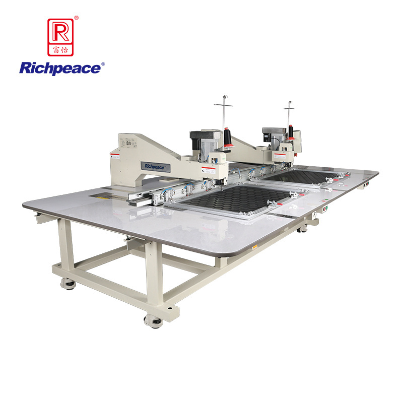 Richpeace Double Heads Computerized Leather Sewing Machine Industrial Automotive Upholstery Machine