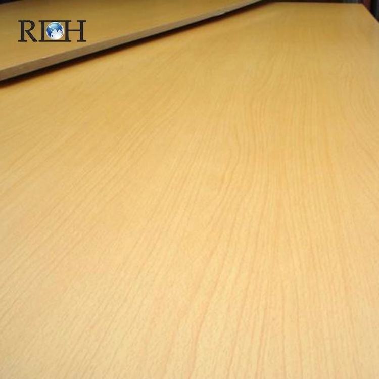 Hanbao red oak/red cheery /ash melamine faced MDF