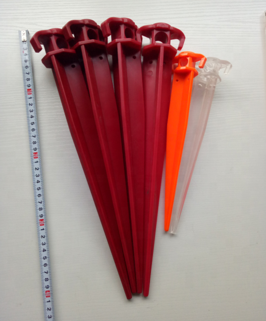 16 inches Extremely heavy sturdy plastic tent pegs stakes for special outdoor camping